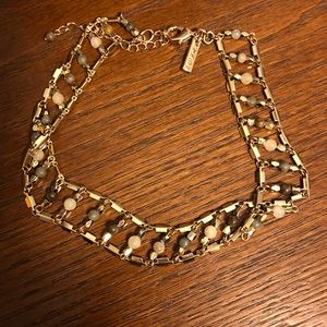 WHBM Gold Choker with pretty stones